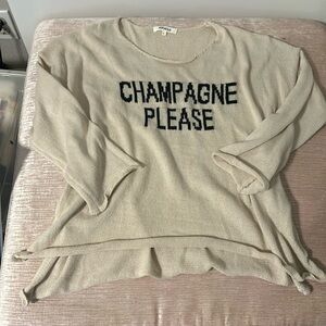 Tan knit sweater by Miracle- size Large- comfy loose fit- never worn - New!!